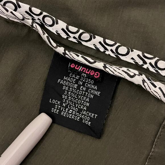 Volcom Military Style Green Button Jacket Women’s Sz SM - Picture 10 of 12